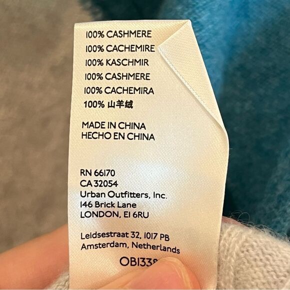 Anthropologie Daily Practice Cashmere Cowl Neck Colorblock Sweater size Small - Picture 8 of 9